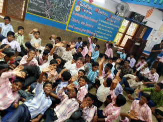 Blick in eine der Schulen, die wir unterstützen und in diesem Jahr auch besucht haben